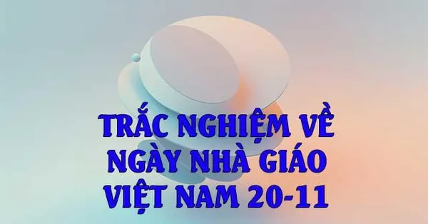 game trắc nghiệm - Trắc nghiệm về ngày Nhà giáo Việt Nam 20/11